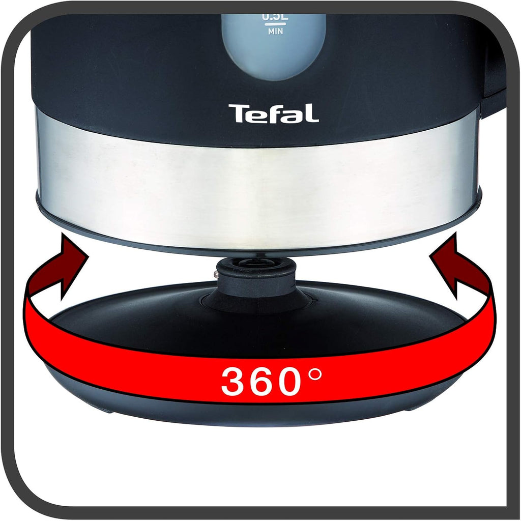Tefal Equinox K0330827 Electric Kettle – 1.7L, 2400W Fast Boil with Removable Filter