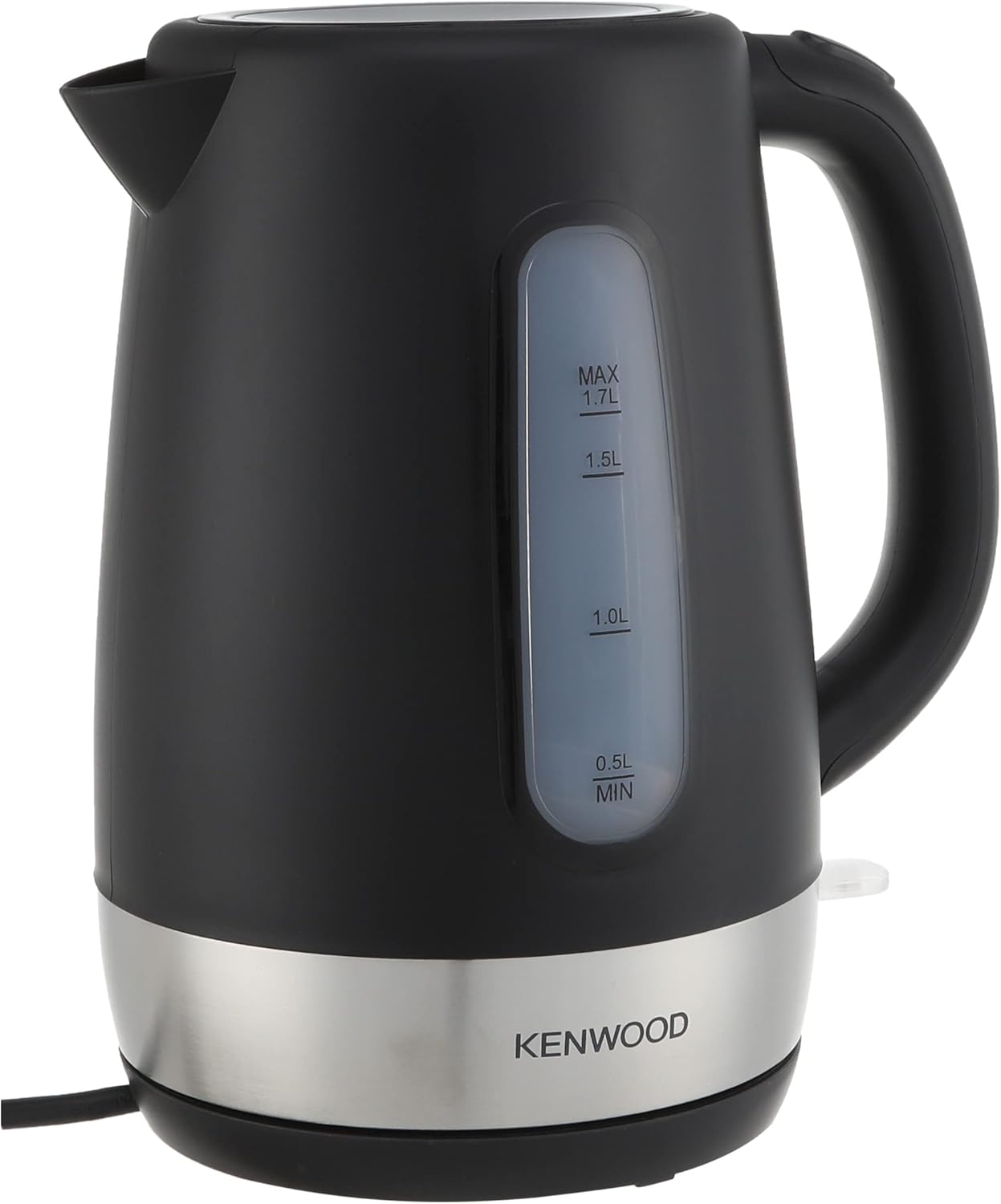 Kenwood ZJP01.A0BK Cordless Kettle – 2200W Fast Boil, 1.7L Capacity, Black/Silver
