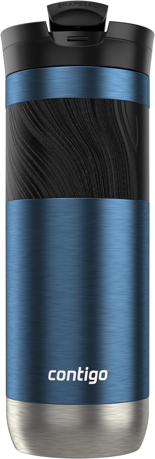 Contigo SnapSeal Travel Mug – Leak-Proof, Stainless Steel, Double-Wall Vacuum Insulated – 473ml (16oz)