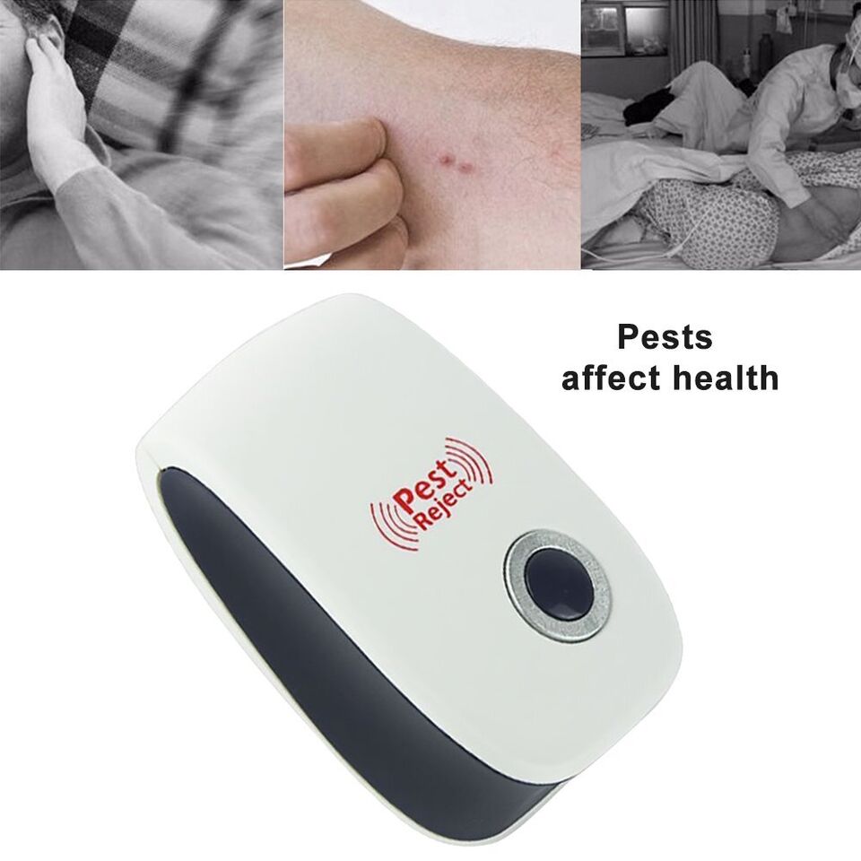 Ultrasonic Pest Repeller Plug-in – 360° Electronic Insect & Rodent Repellent for Mosquitoes, Mice, Rats, Spiders, Cockroaches (Non-Toxic, Nightlight Feature)