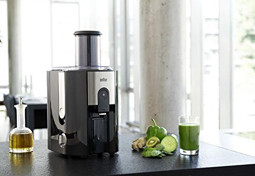 Braun J500 Spin Juicer – 900W Professional Cold Press Juicer (Black)