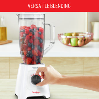 Moulinex PowerBlend, LM458127, 600W Blender – 2.8L XXL Jug + Chopper/Grinder