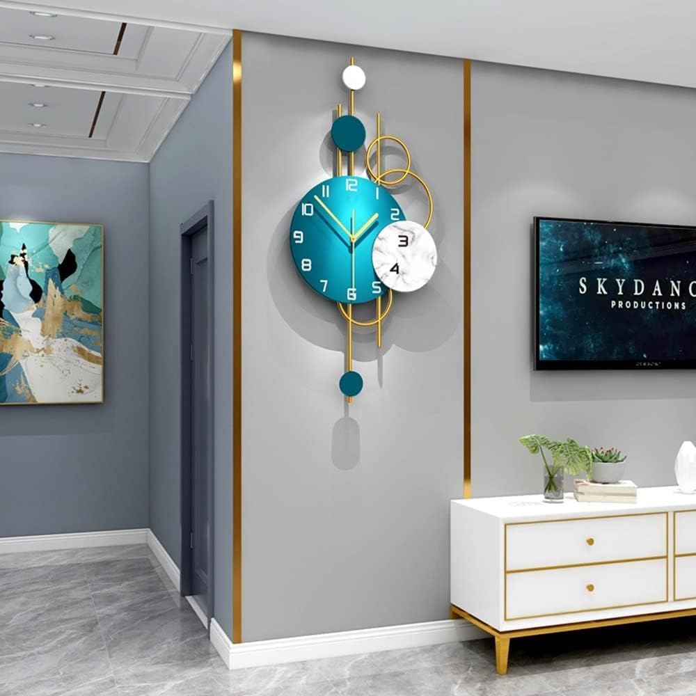 Decorative Round Light Luxury Wall Clock – Silent, Stylish Timepiece for Any Space