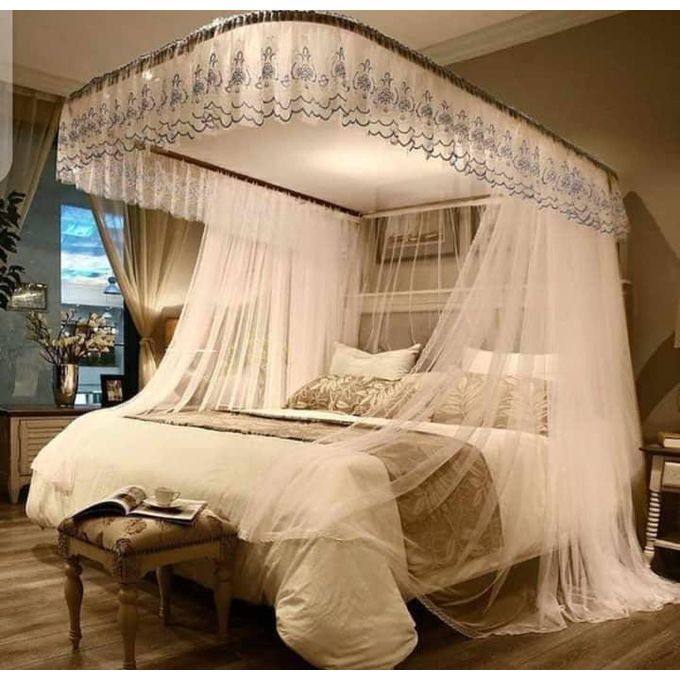 Princess Mosquito Rail Net – Elegant Lace Design for Peaceful, Bug-Free Sleep
