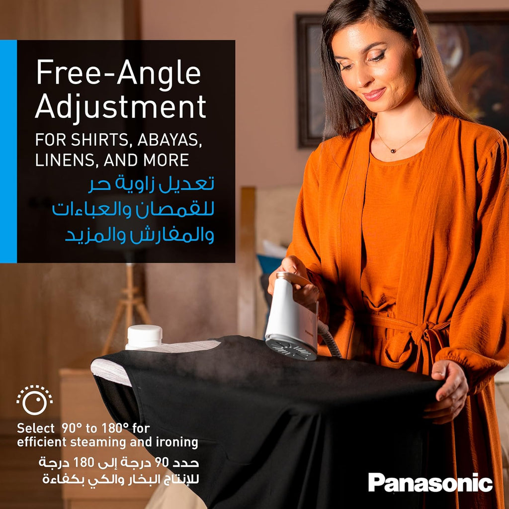 Panasonic NI-GWF150WT 2400W Twin Boiler Garment Steamer – Wrinkle-Free Fabrics in Seconds!