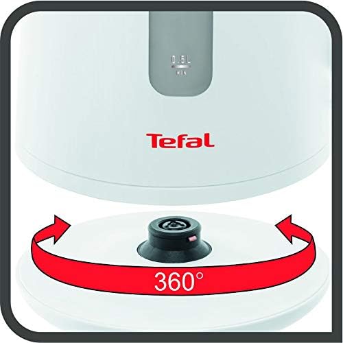 Tefal KO200127 Electric Kettle – 1.7L, 2400W Fast Boil, White Plastic