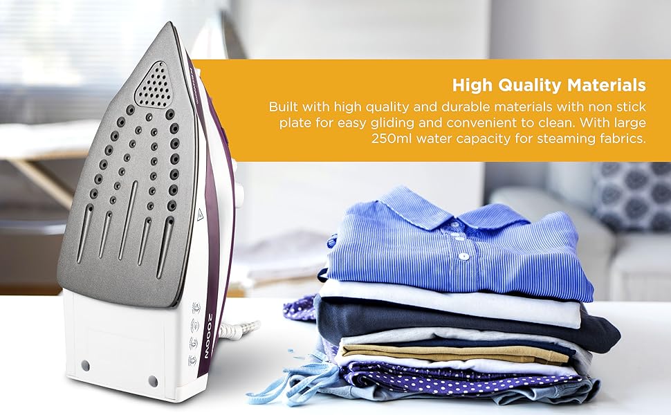 Kenwood STP40.000WP Steam Iron – 2000W Power with Teflon Soleplate