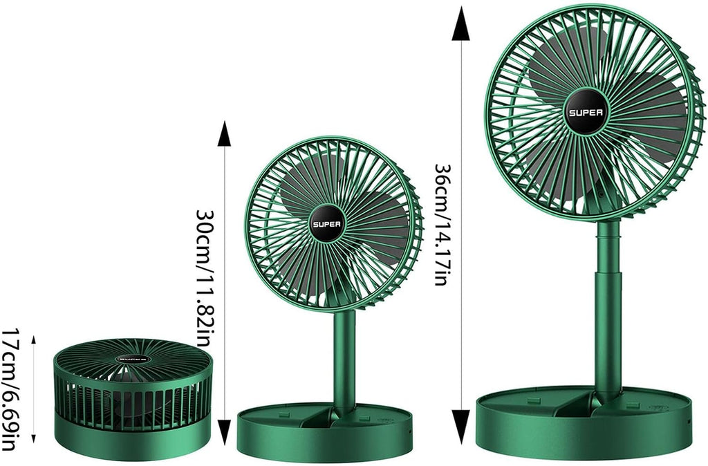 Multifunctional Desktop Circulation Fan | Foldable USB Rechargeable Portable Table Fan – Quiet, Adjustable & Fast-Charging Cooling Companion