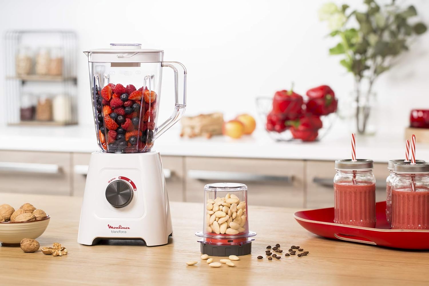 Moulinex Blendforce 2 Blender – 600W Power | 2L Jug | Stainless Steel Blades for Effortless Blending