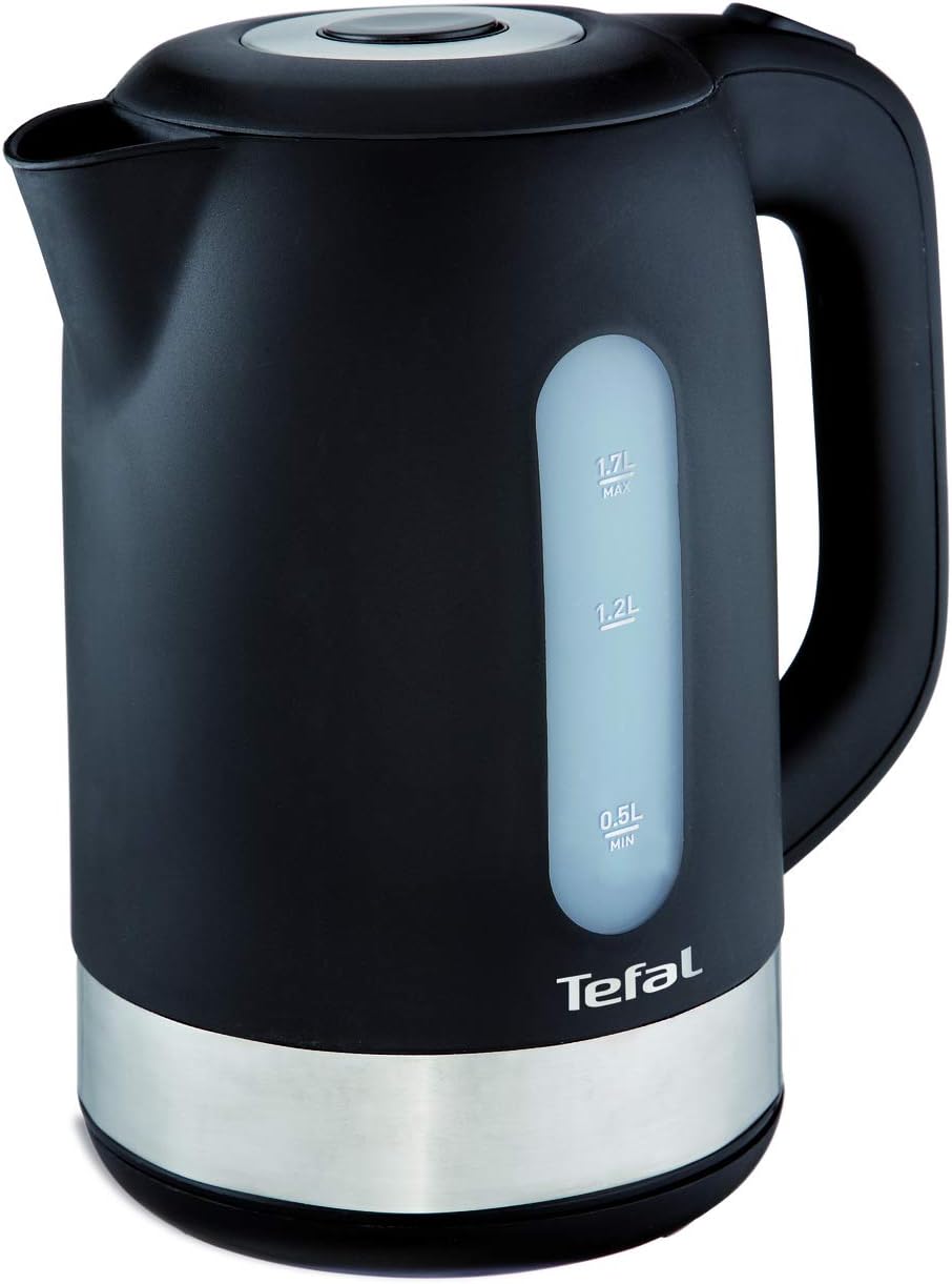 Tefal Equinox K0330827 Electric Kettle – 1.7L, 2400W Fast Boil with Removable Filter