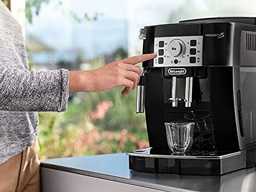 De'Longhi Automatic Espresso Machine with Milk Frother – Bean-to-Cup Coffee Maker (Black, 1450W)