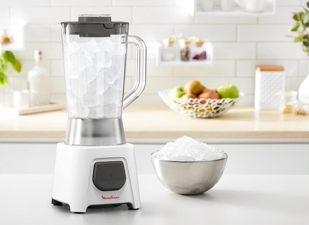 Moulinex Blender – 1.5L Powerful Smoothie Maker with Ice Crush & Dura-Force Technology (450W)