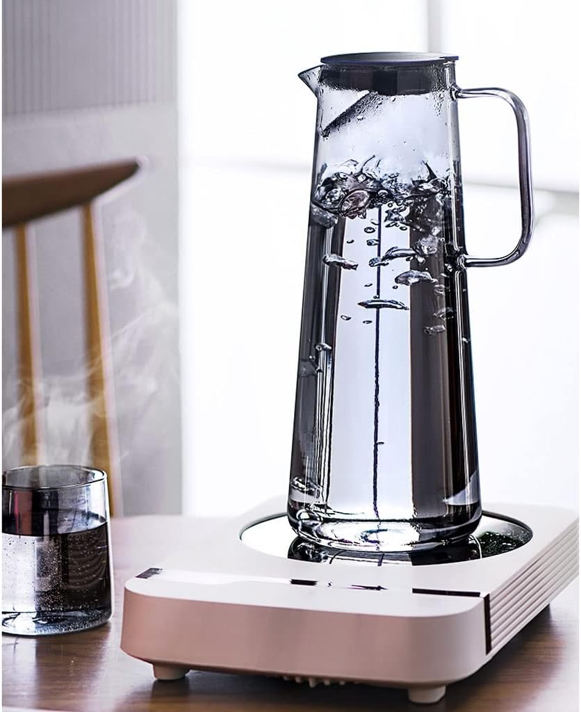 Borosilicate Glass Water Carafe with Lid | Iced Tea & Fruit Infuser Jug