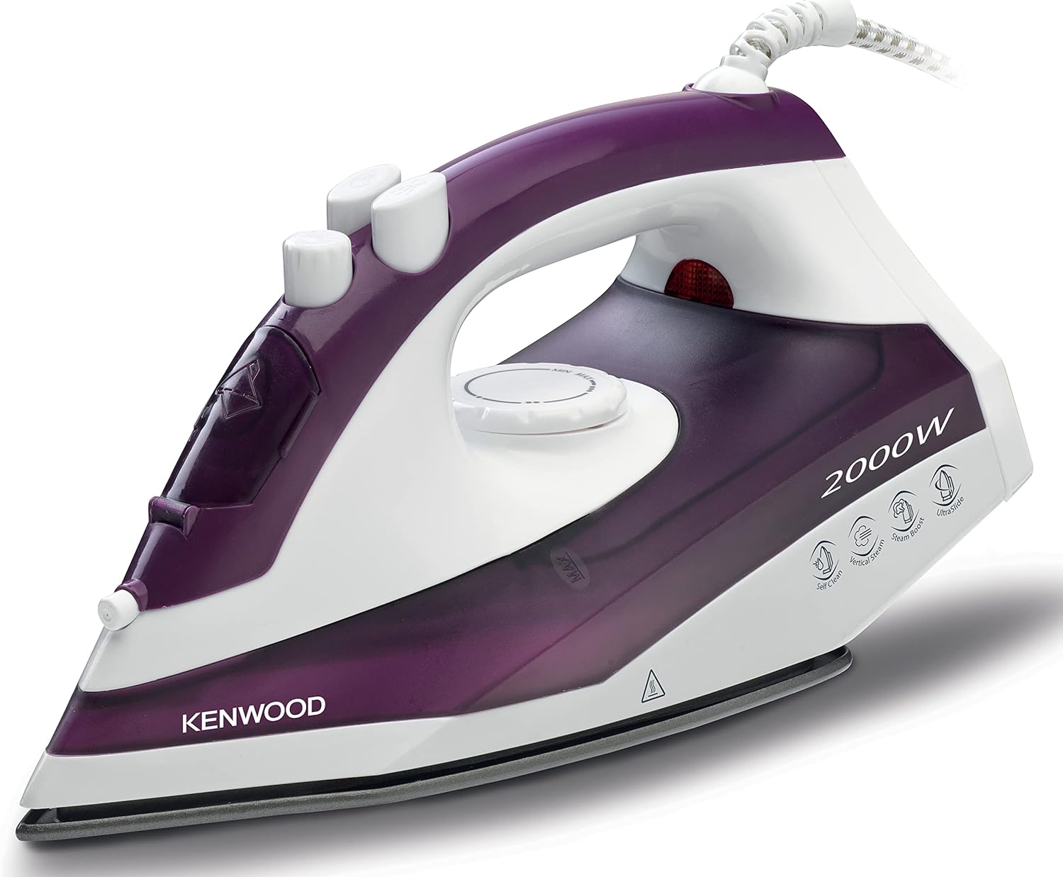 Kenwood STP40.000WP Steam Iron – 2000W Power with Teflon Soleplate