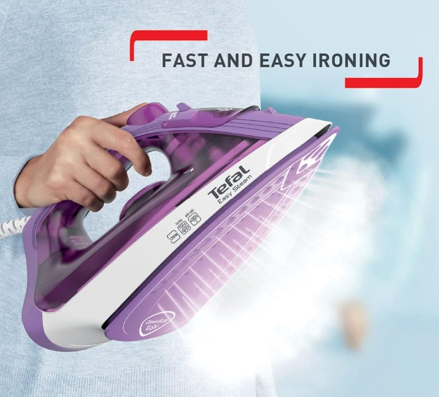 Tefal Easy Steam XL Iron – 1200W, Non-Stick Soleplate, Adjustable Steam, 220ml Tank