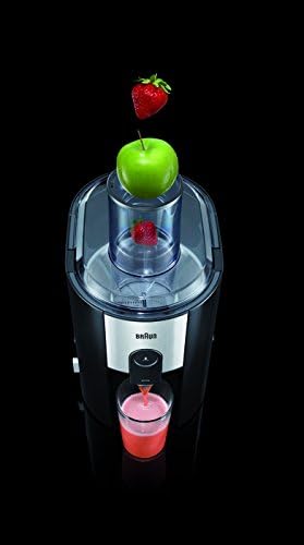 Braun J500 Spin Juicer – 900W Professional Cold Press Juicer (Black)