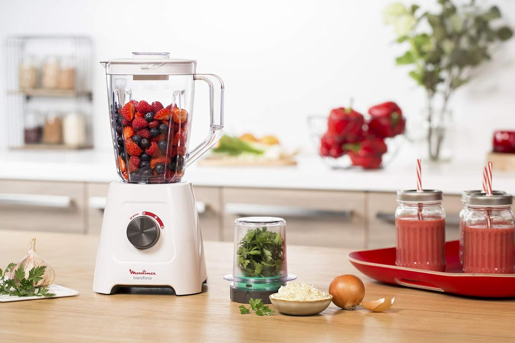 Moulinex Blendforce 2 Blender – 600W Power | 2L Jug | Stainless Steel Blades for Effortless Blending
