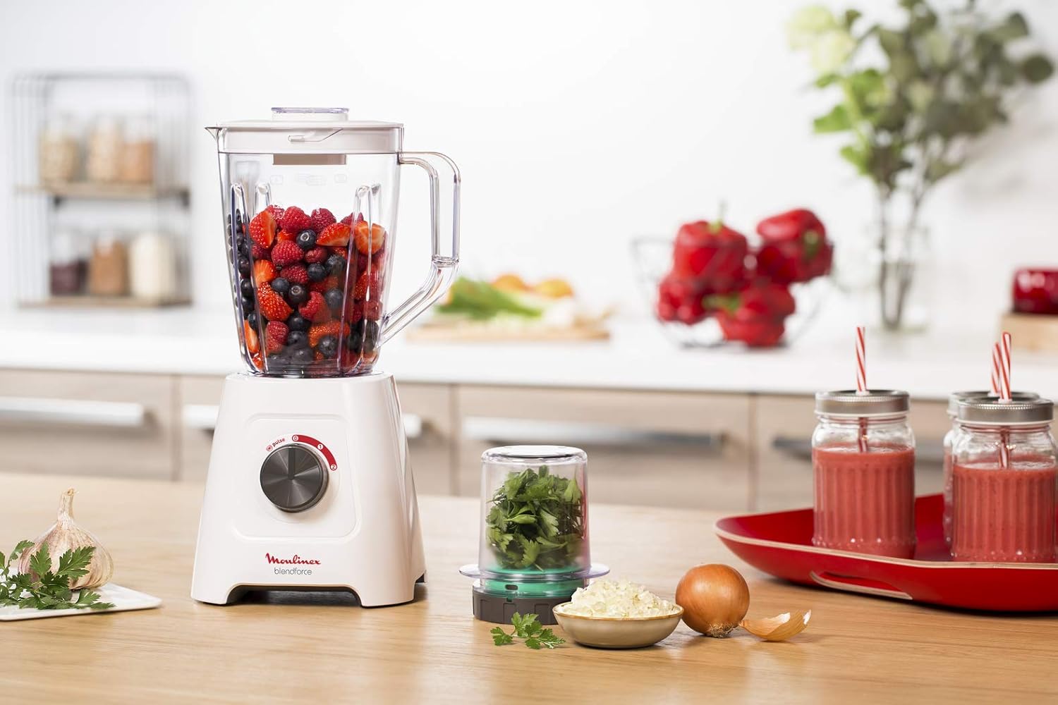 Moulinex Blendforce 2 Blender – 600W Power | 2L Jug | Stainless Steel Blades for Effortless Blending
