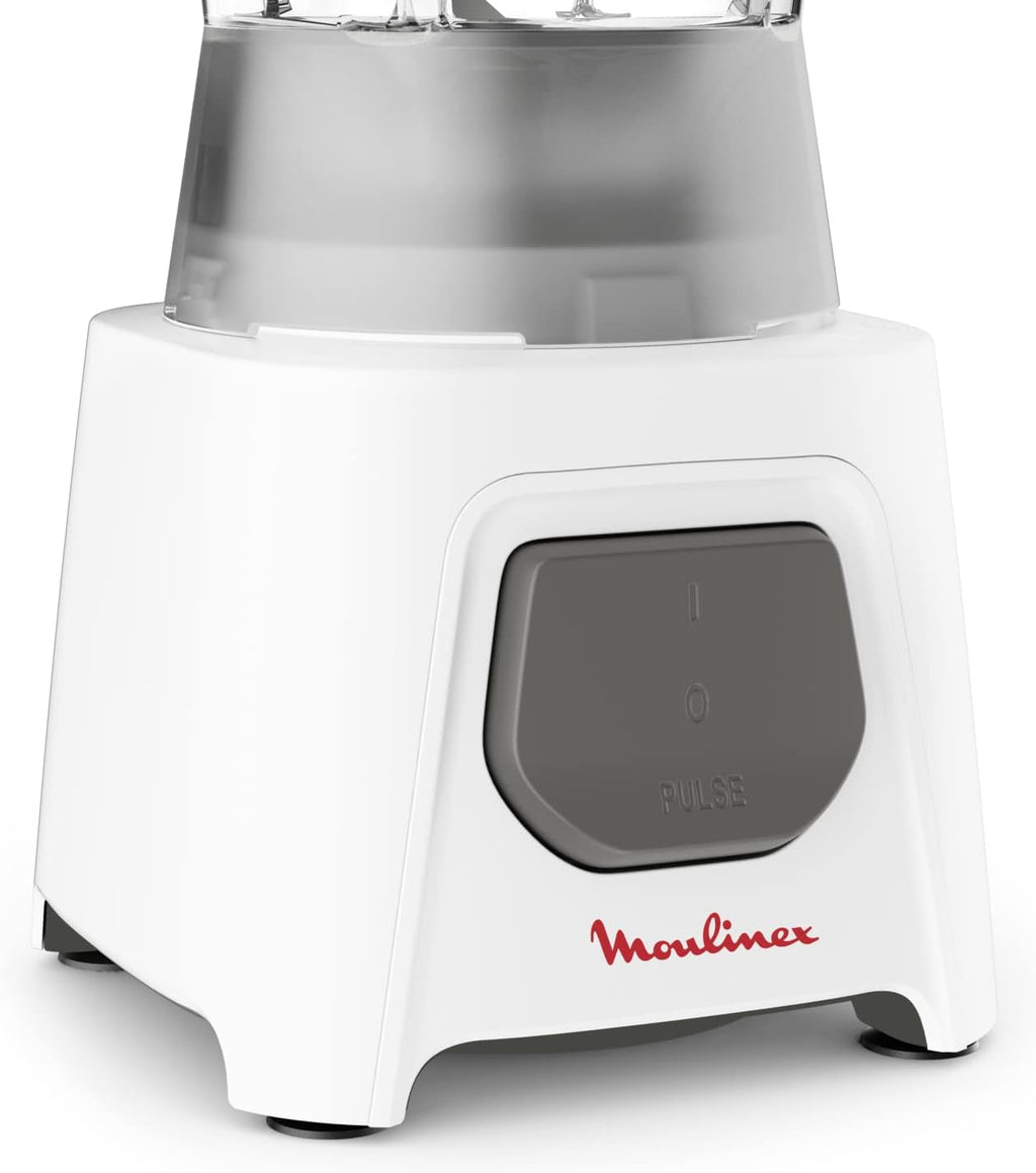 Moulinex DuraForce 450W Blender, LM2B2127 – 1.5L Jug + Ice Crush (Grinder & Chopper Included)