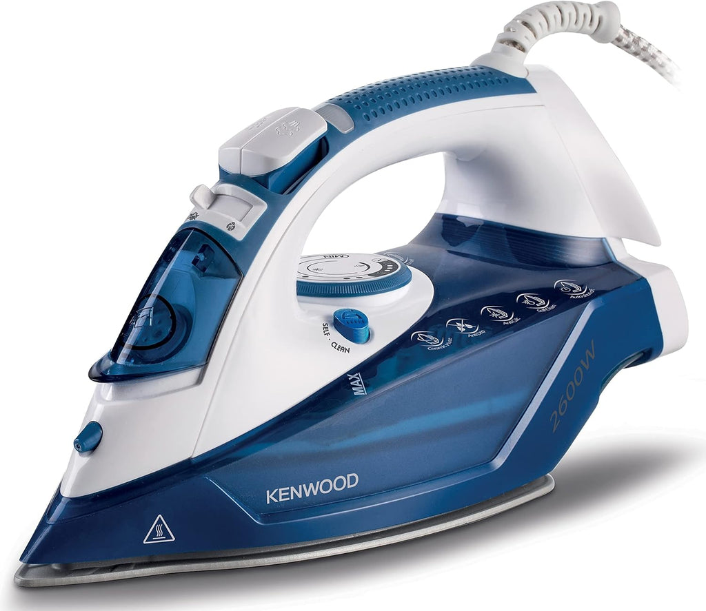 Kenwood STP70 2600W Ceramic Steam Iron – 350ml Tank, Anti-Calc, Self-Cleaning
