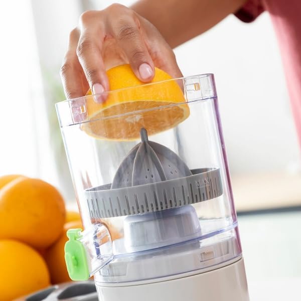 Portable Electric Citrus Juicer – Orange/Mausami Squeezer with Lever, USB Rechargeable