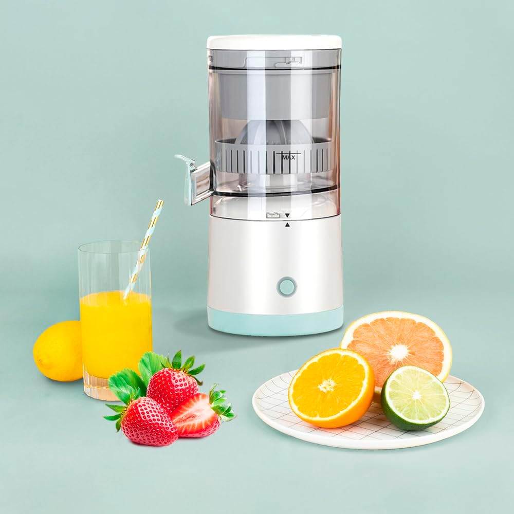 Portable Electric Citrus Juicer – Orange/Mausami Squeezer with Lever, USB Rechargeable