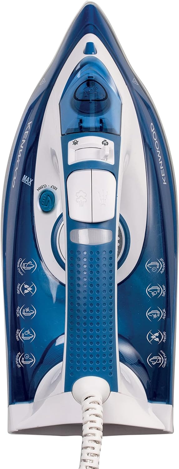 Kenwood STP70 2600W Ceramic Steam Iron – 350ml Tank, Anti-Calc, Self-Cleaning