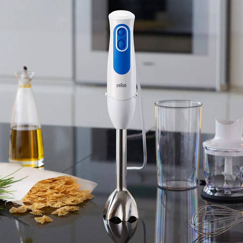 Braun Multi-Quick 3 Hand Blender MQ3035 – 700W with Whisk & Chopper (White)