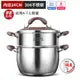 2-Tier Stainless Steel Steamer for Cooking – Double Layer Dumpling Steamer with Stay-Cool Handles & Glass Lid - LIFE STORES UGANDA