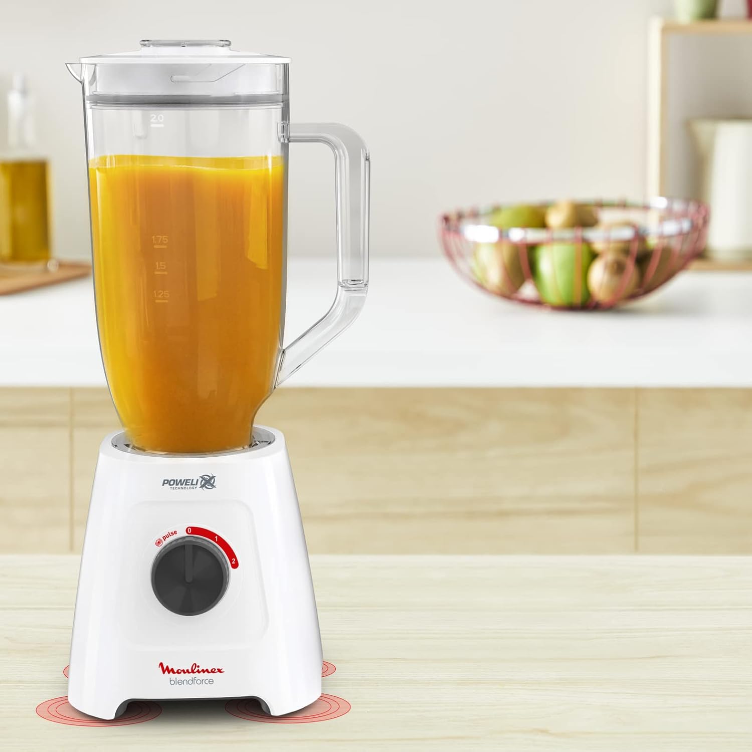 Moulinex PowerBlend, LM458127, 600W Blender – 2.8L XXL Jug + Chopper/Grinder