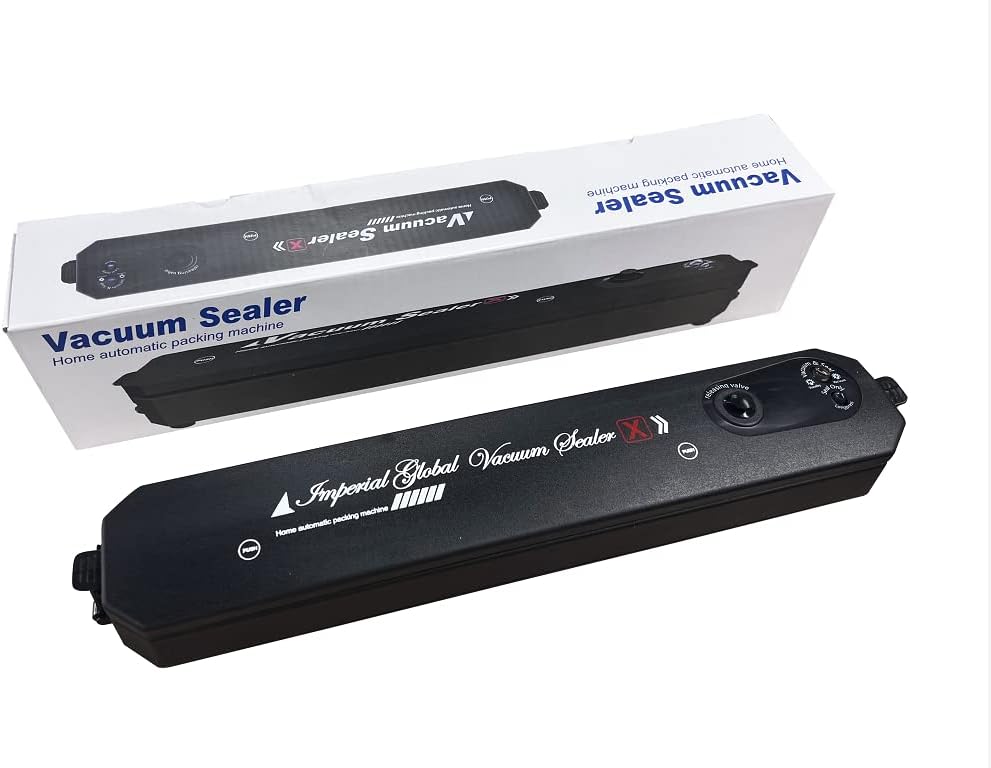 Automatic Vacuum Sealer Machine – 1200W Food Saver with Wet/Dry Modes, Compact Space-Saving Design, 10 Sealer Bags Included  | Plastic Body