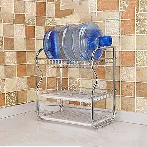 Drainer Rack Stainless 3-Layers – Space-Saving, Durable Dish Drying & Organizing Rack - LIFE STORES UGANDA