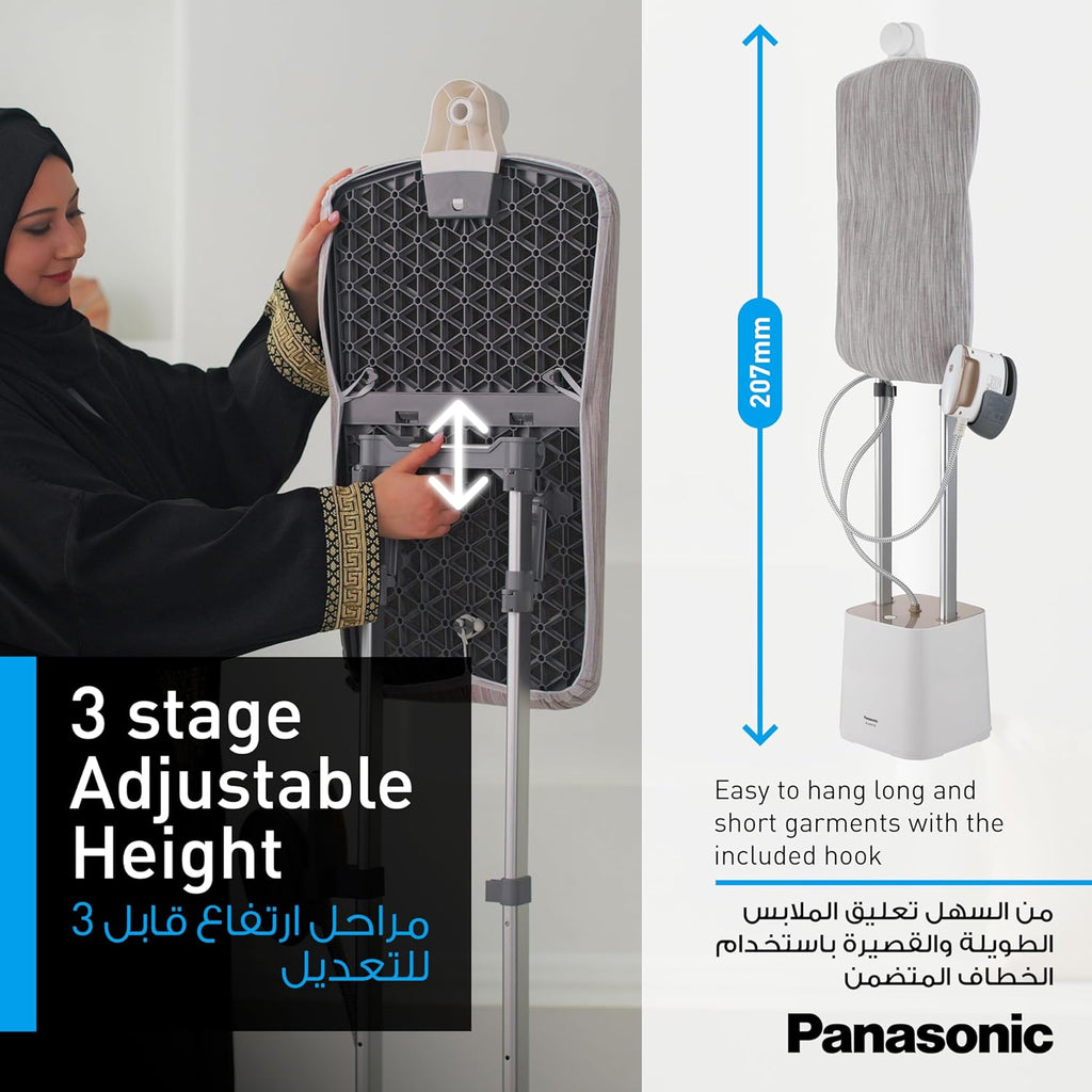 Panasonic NI-GWF150WT 2400W Twin Boiler Garment Steamer – Wrinkle-Free Fabrics in Seconds!