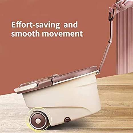 Spin Mop with Bucket – Stainless Steel Wringer, 2 Refills & Modular Design  | Heavy-Duty, Splash-Free Cleaning