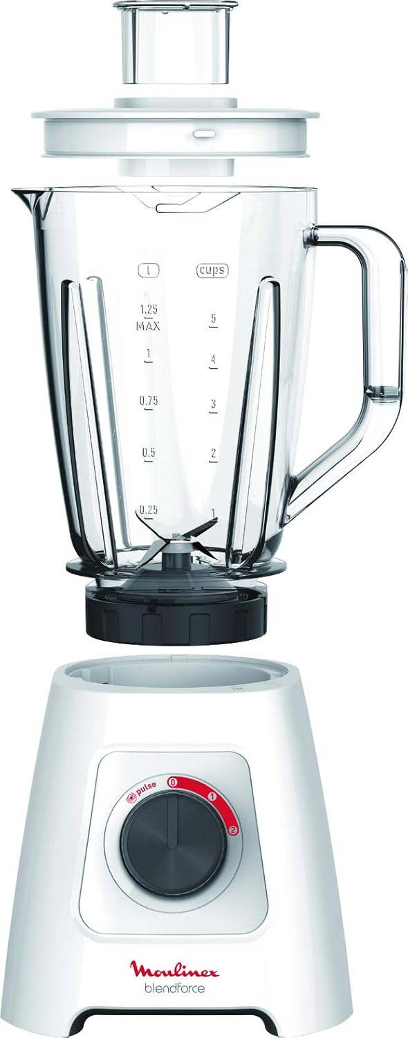 Moulinex Blendforce 2 Blender – 600W Power | 2L Jug | Stainless Steel Blades for Effortless Blending