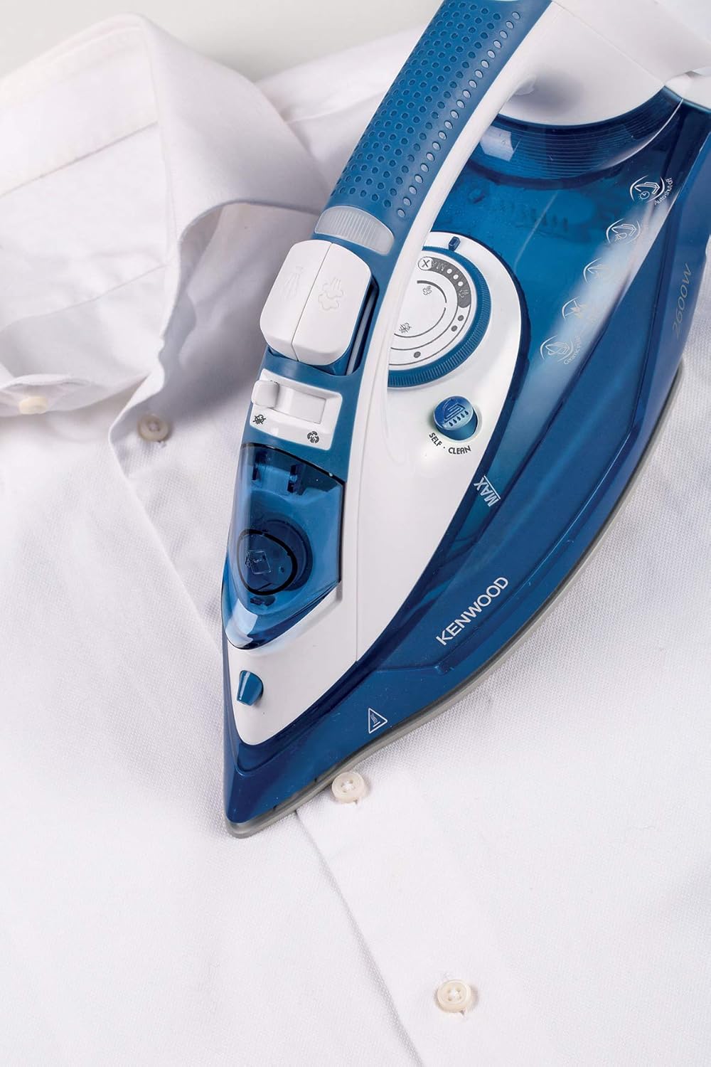 Kenwood STP70 2600W Ceramic Steam Iron – 350ml Tank, Anti-Calc, Self-Cleaning