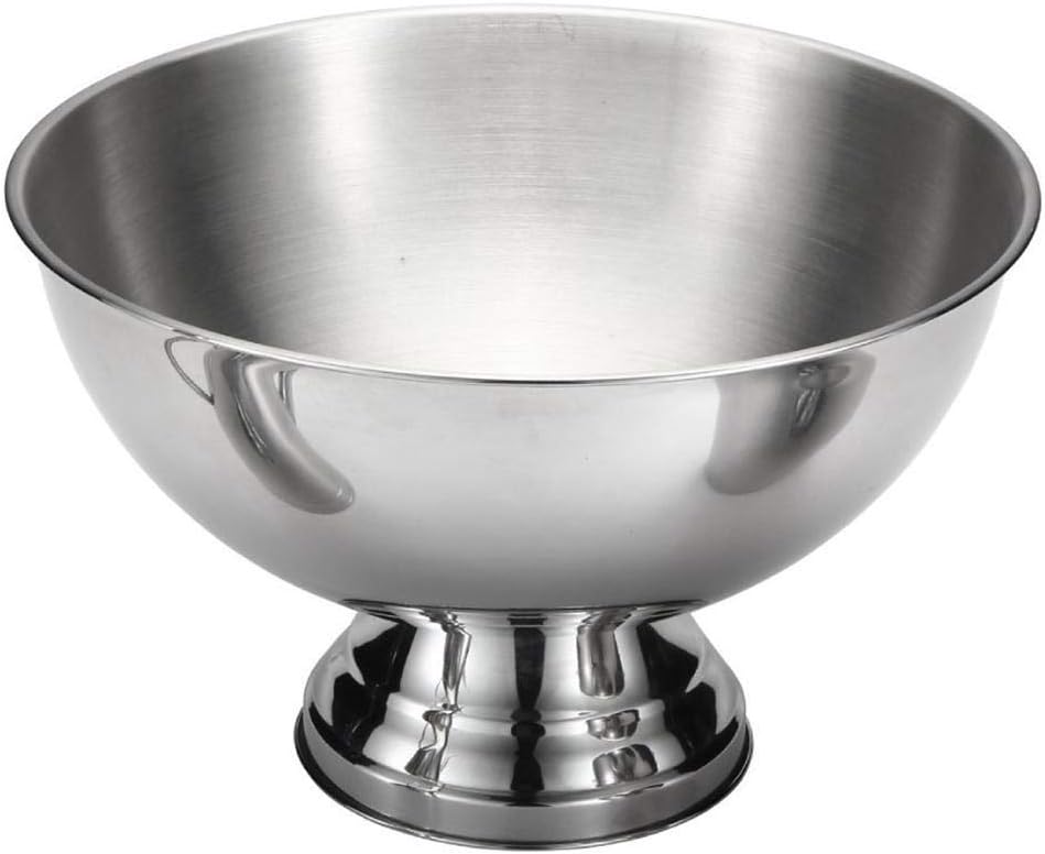 Elegance 304 Stainless Steel Double-Wall Insulated Champagne & Wine Ice Bucket | Large Capacity Mirror Finish Chiller Bowl for Parties, Bars, and Home Entertainment