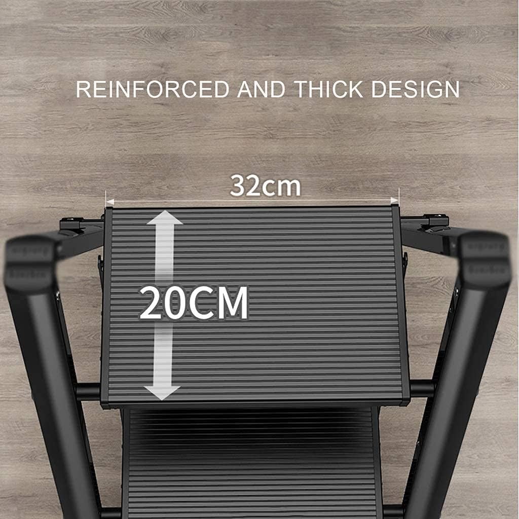 FoldEase Herringbone Step Ladder | Household Aluminum Alloy 4 TIER  Folding Ladder, 150kg Capacity