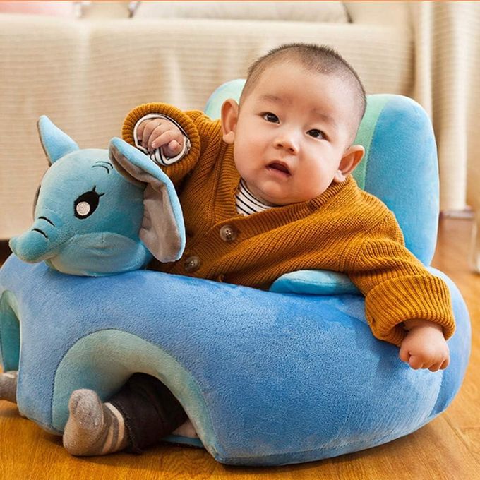 Infant Sitting Chair | Safe Baby Sofa Support Chair | Super Soft Plush, Ergonomic Back Design, Non-Slip Bottom | Floor Seat for Babies