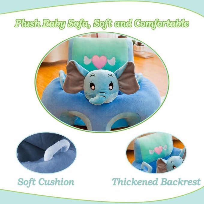 Infant Sitting Chair | Safe Baby Sofa Support Chair | Super Soft Plush, Ergonomic Back Design, Non-Slip Bottom | Floor Seat for Babies
