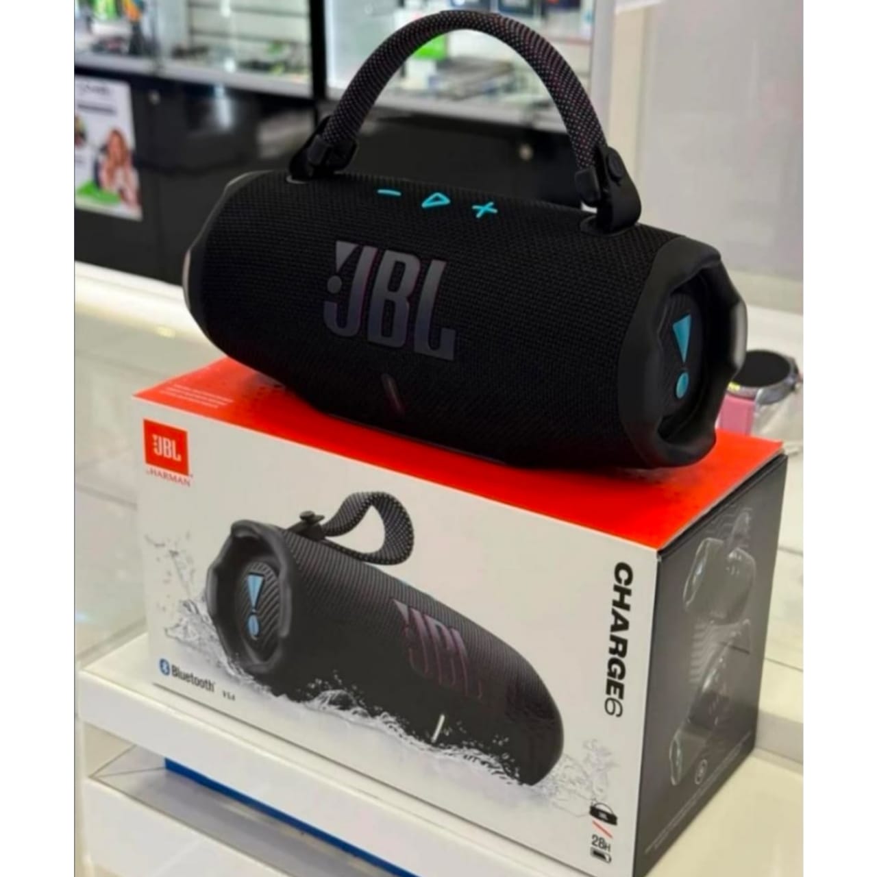 JBL Charge 6 Portable Bluetooth Speaker with AI Sound Boost, 28 Hours Battery, IP68 Waterproof & Power bank