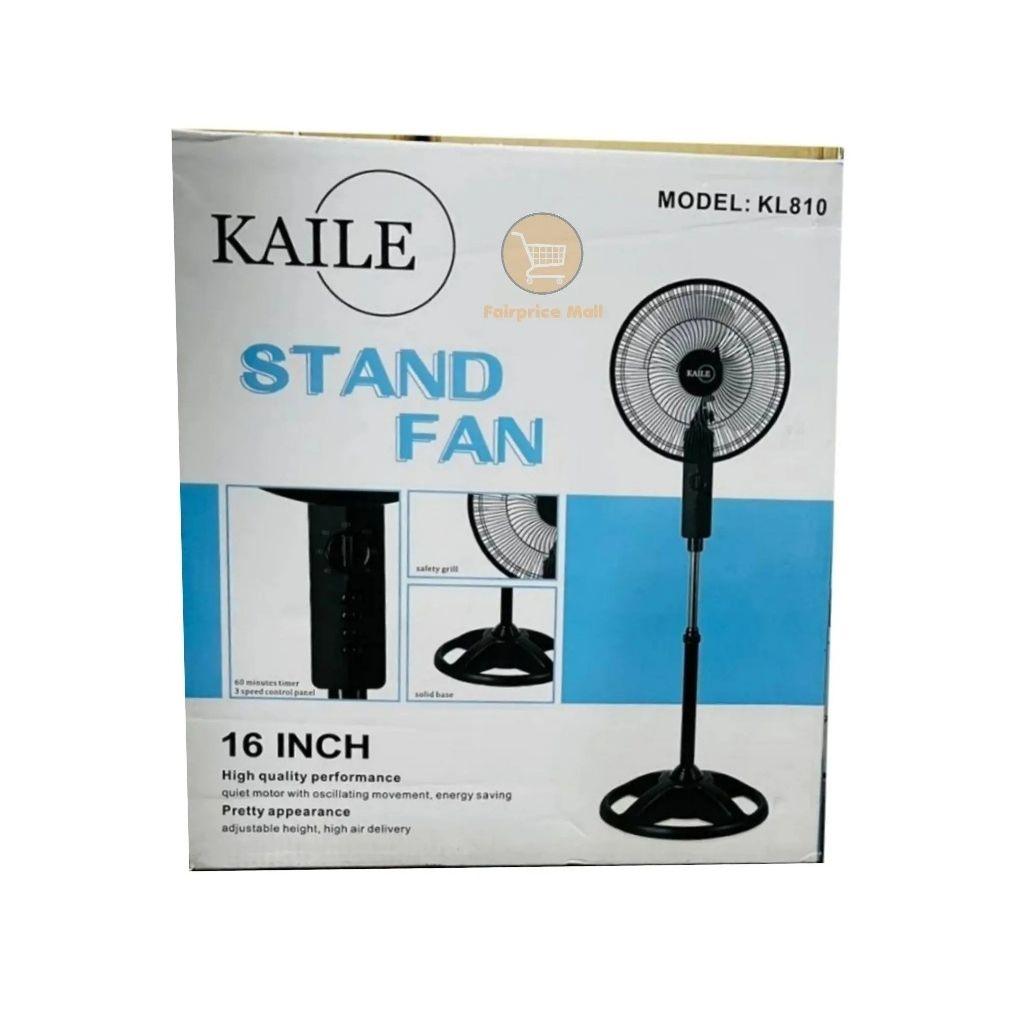 KAILE KL-810 16-Inch Stand Fan – Powerful Cooling with Adjustable Height & Oscillation - LIFE STORES UGANDA