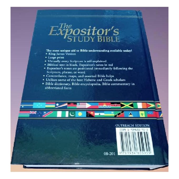 KJV The Expositor's Study Bible | Jimmy Swaggart Ministries | Award-Winning KJV Study Bible with Concordance, Maps, Bible Dictionary & Encyclopedia | Large Print Hardcover