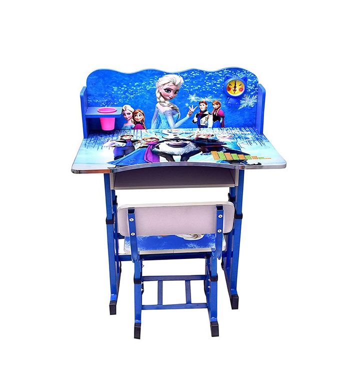 Kids Cartoon Character Study Table with Chair Set | Themed Children's Desk for Homework, Reading & Crafts | Sturdy Study Furniture for Boys & Girls