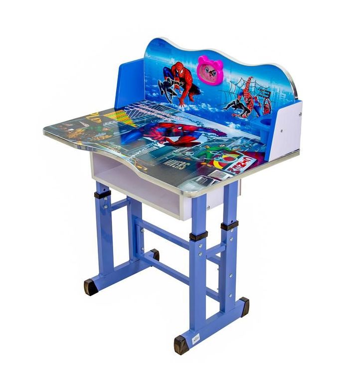 Kids Cartoon Character Study Table with Chair Set | Themed Children's Desk for Homework, Reading & Crafts | Sturdy Study Furniture for Boys & Girls