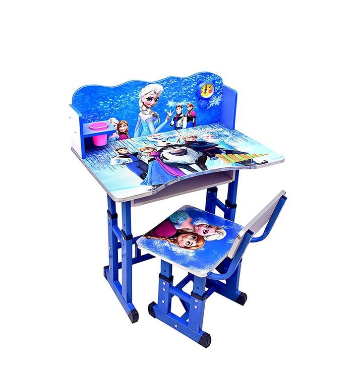 Kids Cartoon Character Study Table with Chair Set | Themed Children's Desk for Homework, Reading & Crafts | Sturdy Study Furniture for Boys & Girls