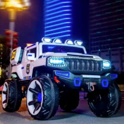 Jumbo Jeep Ride-On Car for Kids | 2-Seater 12V Electric Car with Remote Control, Bluetooth & 4WD | Up to 75kg, Ages 1-15 Years (Model JB500)