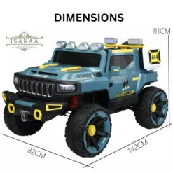 Jumbo Jeep Ride-On Car for Kids | 2-Seater 12V Electric Car with Remote Control, Bluetooth & 4WD | Up to 75kg, Ages 1-15 Years (Model JB500)