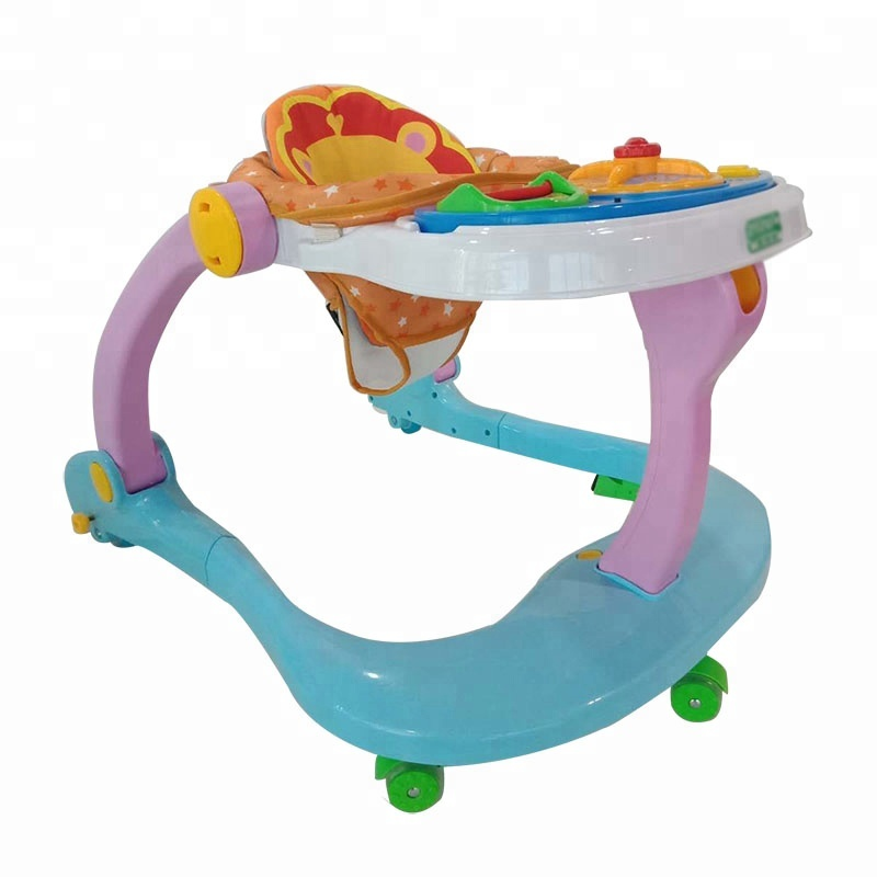 4-in-1 Foldable Baby Walker & Dining Chair | Educational Interactive Walking Toy with Learning Tray & Safety Harness | Multi-Functional Kids Chair