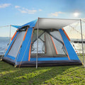 4-5 Person Automatic Pop-Up Camping Tent – Waterproof, UV-Protected & Spacious Outdoor Shelter with Porch.